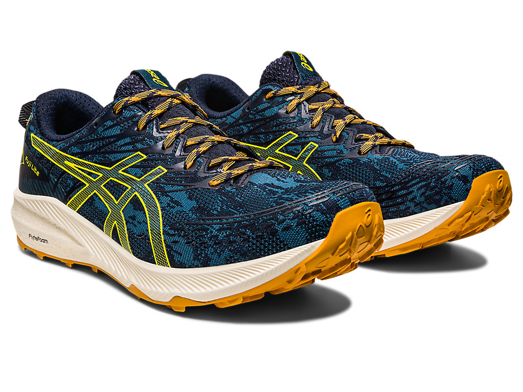 Asics Fuji Lite 3 Trailove Bezecke Tenisky Panske Tyrkysové Žlté | 7016-WPNXF