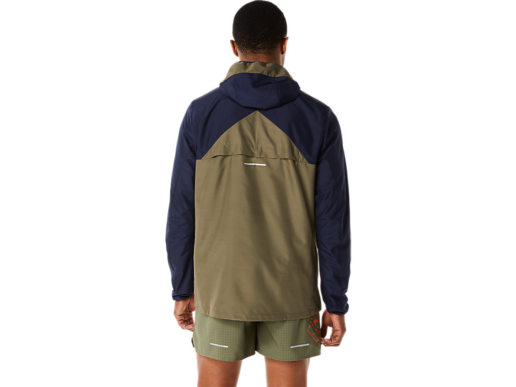 Asics Fujitrail Anorak Bundy Panske Zelene | 8247-OKSAE