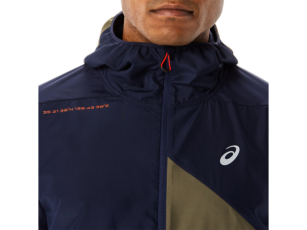 Asics Fujitrail Anorak Bundy Panske Zelene | 8247-OKSAE