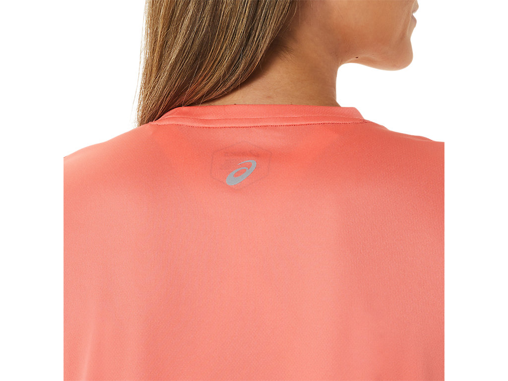 Asics Fujitrail Logo Sleeve Tricko Damske Ruzove | 8179-RPXGU