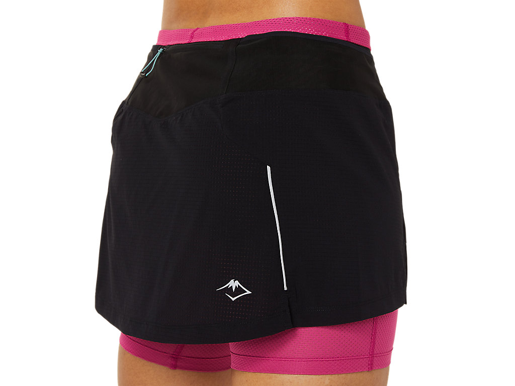 Asics Fujitrail Skort Sukne Damske Čierne Fuchsie Červené | 4927-VBCXA