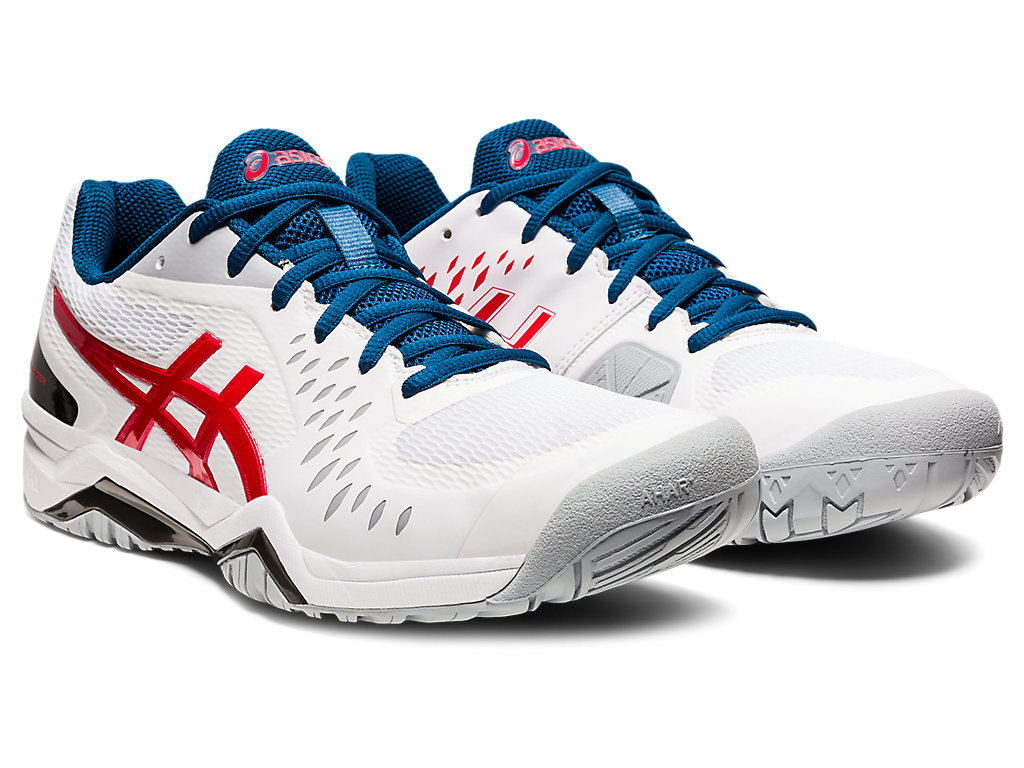 Asics Gel-Challenger 12 Tenisove Tenisky Panske Biele Červené | 9852-YGJWF