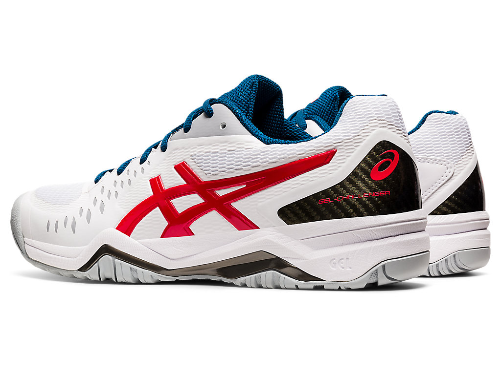 Asics Gel-Challenger 12 Tenisove Tenisky Panske Biele Červené | 9852-YGJWF