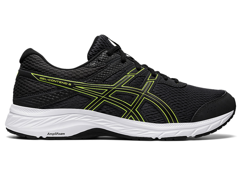 Asics Gel-Contend 6 Vychadzkove Topanky Panske Tmavo Siva Svetlo Zelene | 0189-ETPGI