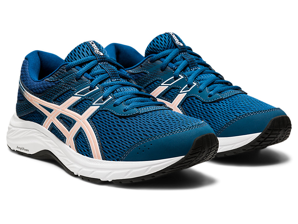 Asics Gel-Contend 6 Vychadzkove Topanky Damske Modre Koralove | 6498-LVWYJ