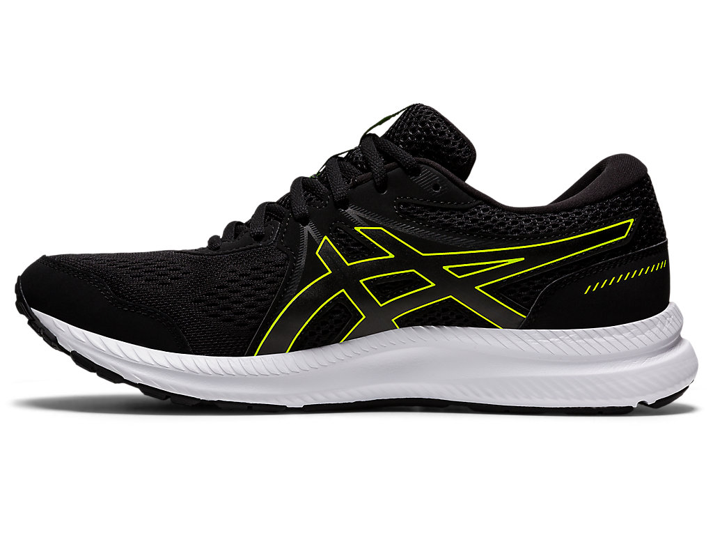 Asics Gel-Contend 7 (4E) Vychadzkove Topanky Panske Čierne Zelene | 4201-DBVNX