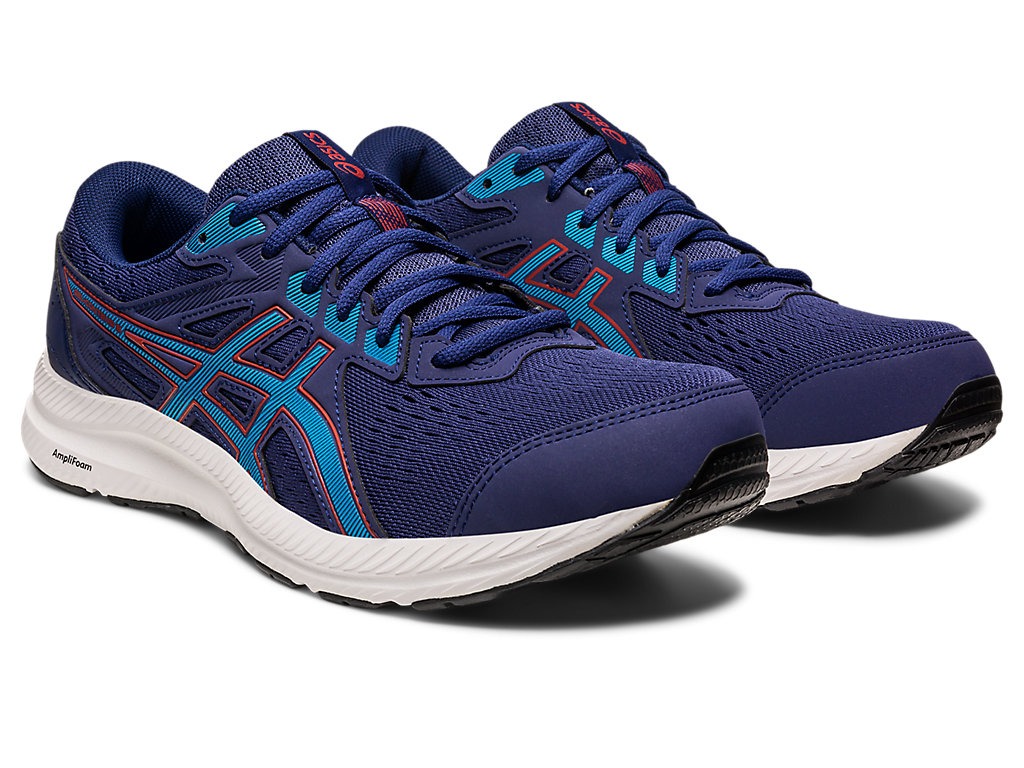 Asics Gel-Contend 8 Extra Siroke Topanky Running Shoes Panske Indigo Modre Modre | 4761-BFWSU