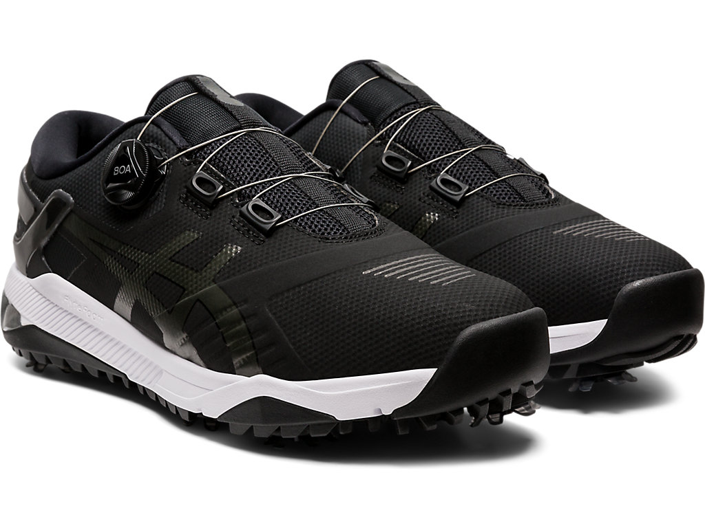 Asics Gel-Course Duo Boa Golfove Topanky Panske Čierne Siva | 8342-YCIMF