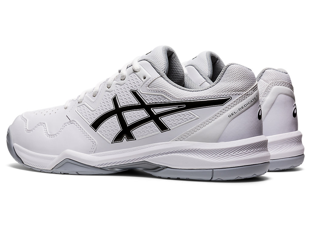 Asics Gel-Dedicate 7 Tenisove Tenisky Panske Biele Čierne | 4509-RSKVZ