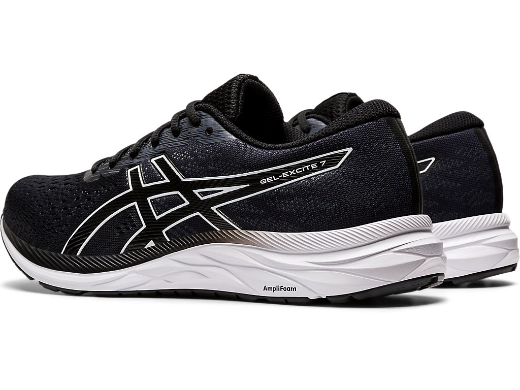 Asics Gel-Excite 7 (4E) Vychadzkove Topanky Panske Čierne Biele | 5364-RNIXG