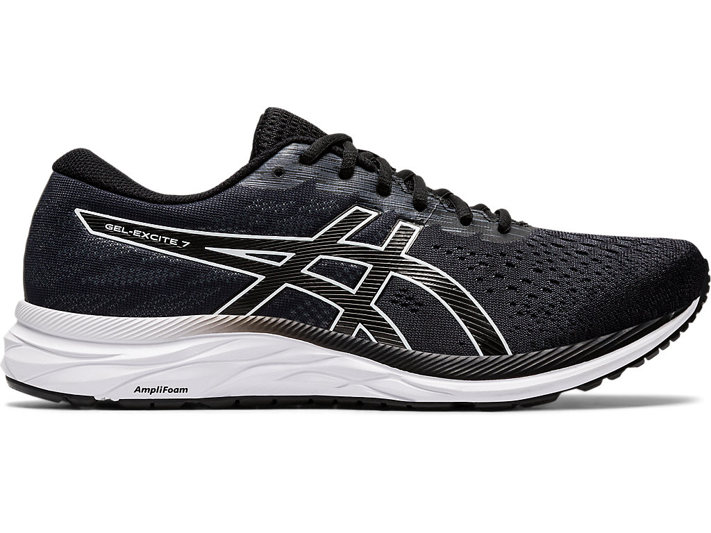 Asics Gel-Excite 7 (4E) Vychadzkove Topanky Panske Čierne Biele | 5364-RNIXG