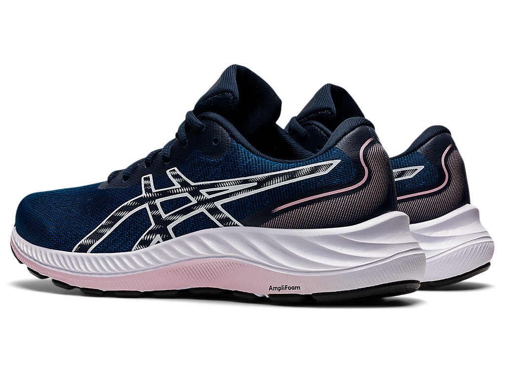 Asics Gel-Excite 9 Siroke Topanky Vychadzkove Topanky Damske Modre Biele | 2045-QSJPM