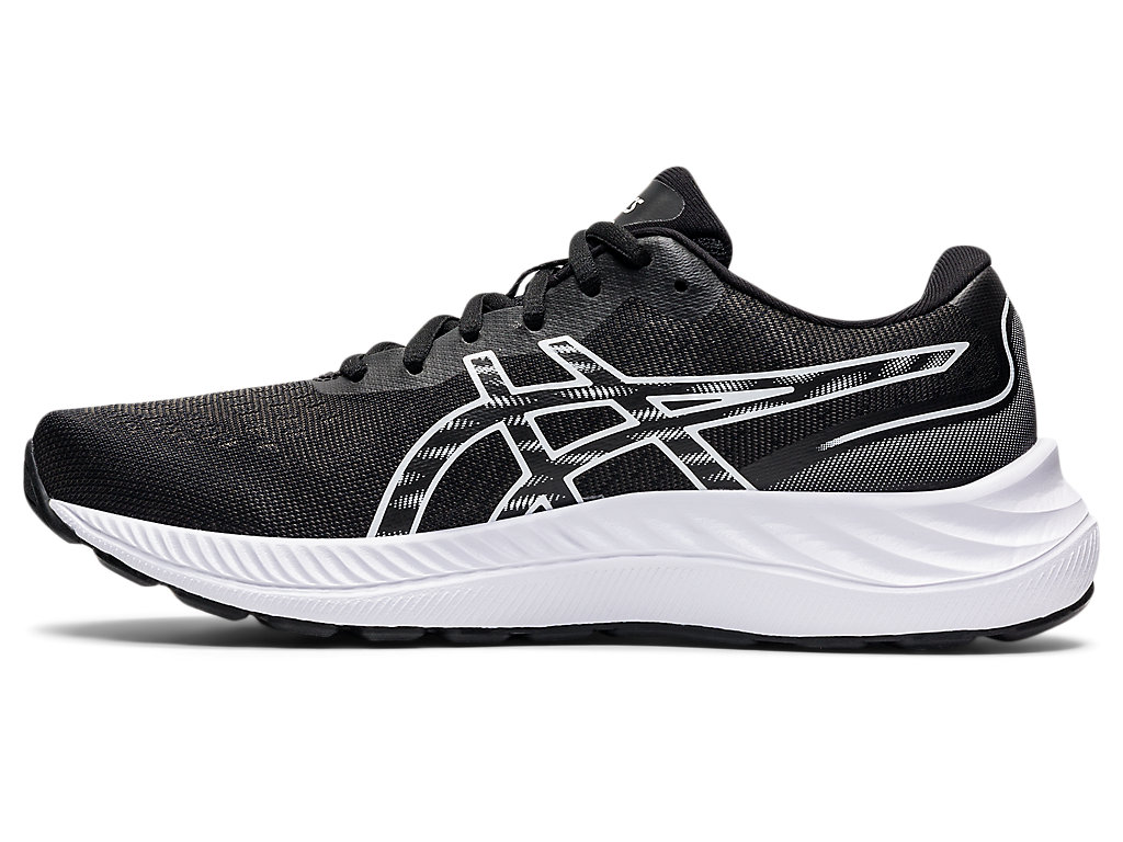 Asics Gel-Excite 9 Siroke Topanky Vychadzkove Topanky Damske Čierne Biele | 8352-PIBHK