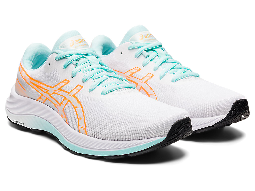 Asics Gel-Excite 9 Vychadzkove Topanky Damske Biele Oranžové | 3724-DAIWZ