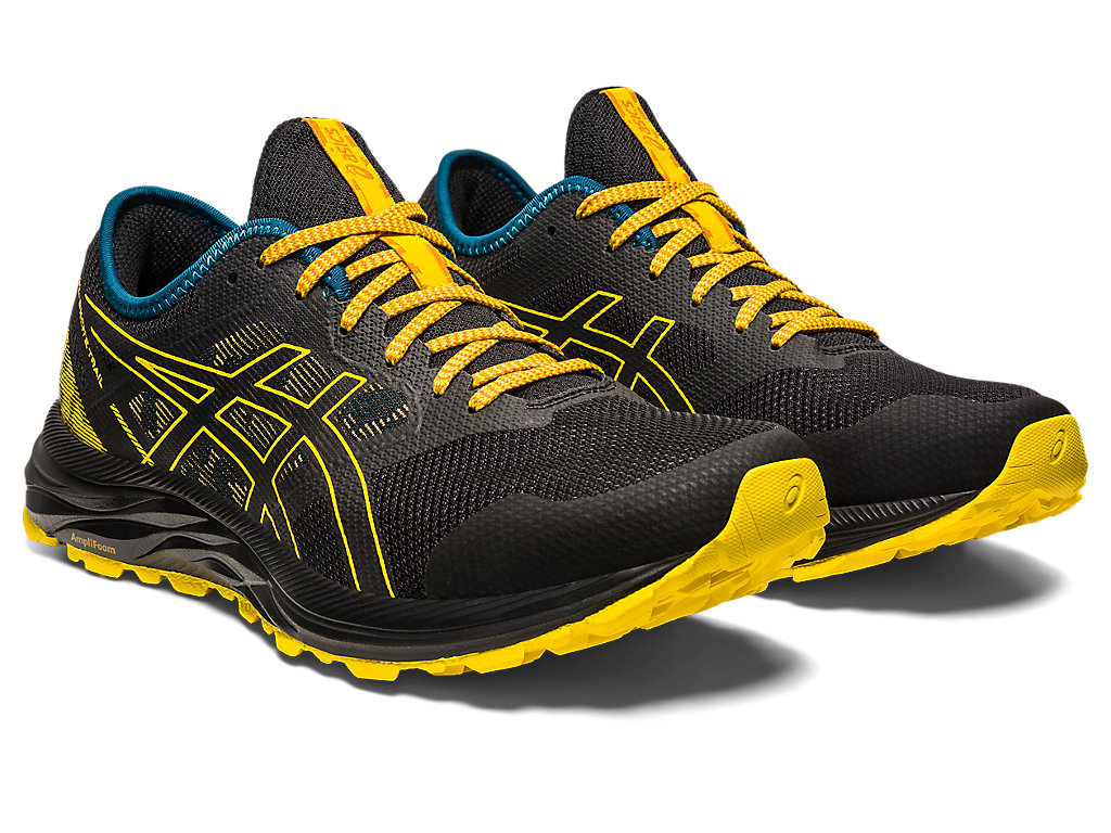 Asics Gel-Excite Trailove Running Shoes Panske Čierne Žlté | 9815-OEBQI