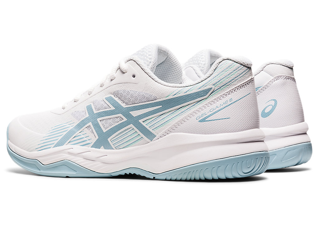 Asics Gel-Game 8 Tenisove Tenisky Damske Biele Modre | 5048-ITPKH