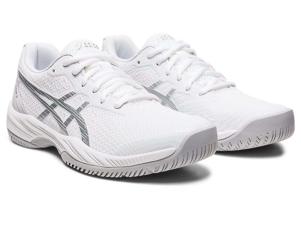 Asics Gel-Game 9 Tenisove Tenisky Damske Biele Strieborne | 9350-FAUYO