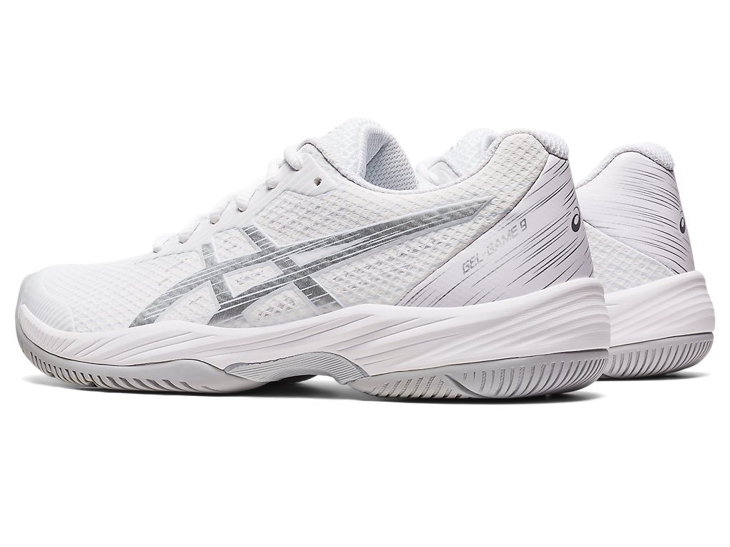 Asics Gel-Game 9 Tenisove Tenisky Damske Biele Strieborne | 9350-FAUYO