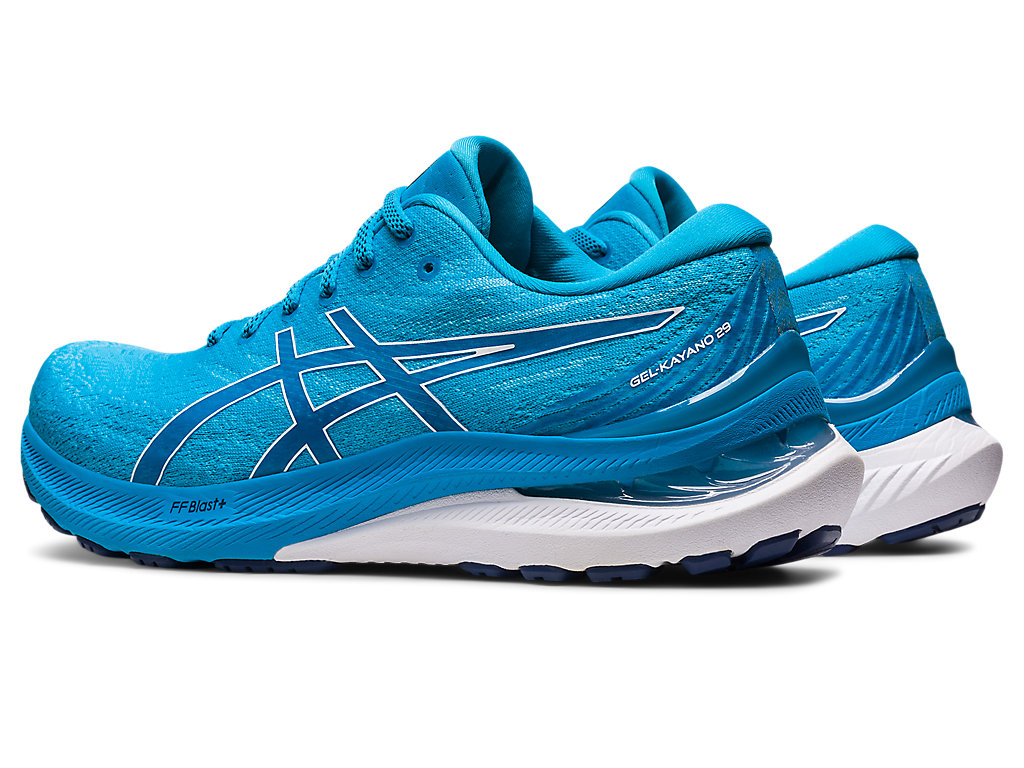 Asics Gel-Kayano 29 Extra Siroke Topanky Running Shoes Panske Modre Biele | 2438-OVXEP