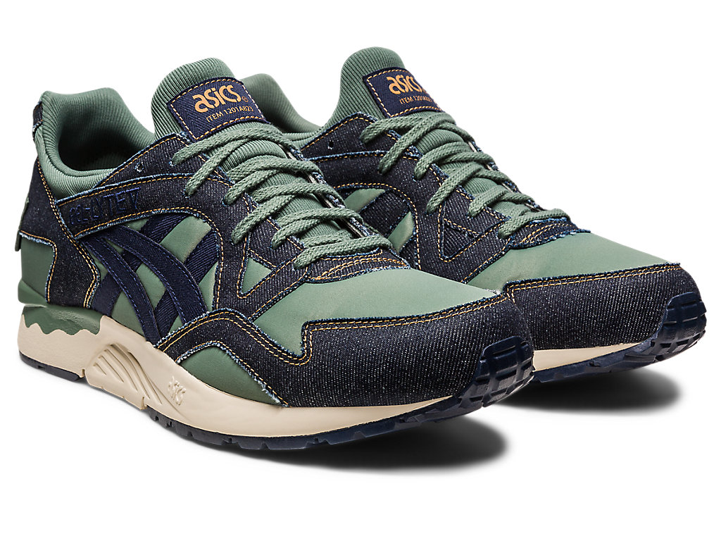 Asics Gel-Lyte V Modern Patchwork Sneakers Panske Tmavo Zelene | 0871-CZYLR