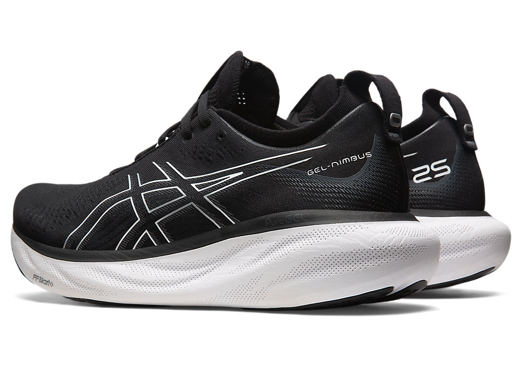 Asics Gel-Nimbus 25 Extra Siroke Topanky Running Shoes Panske Čierne Strieborne | 6728-ACOPI