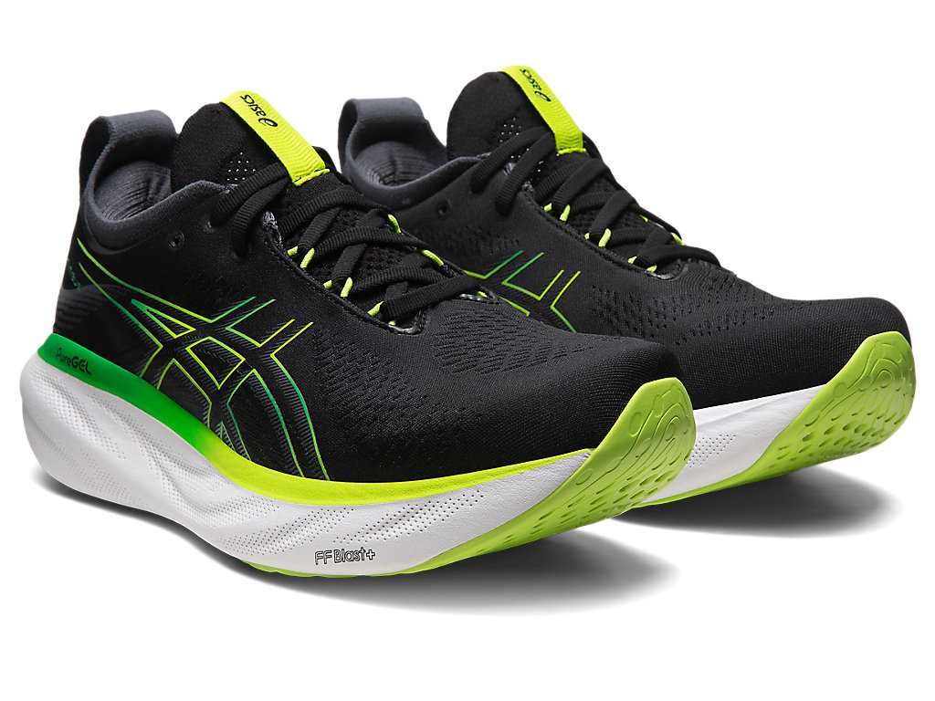 Asics Gel-Nimbus 25 Running Shoes Panske Čierne Svetlo Zelene | 9138-IXSEQ