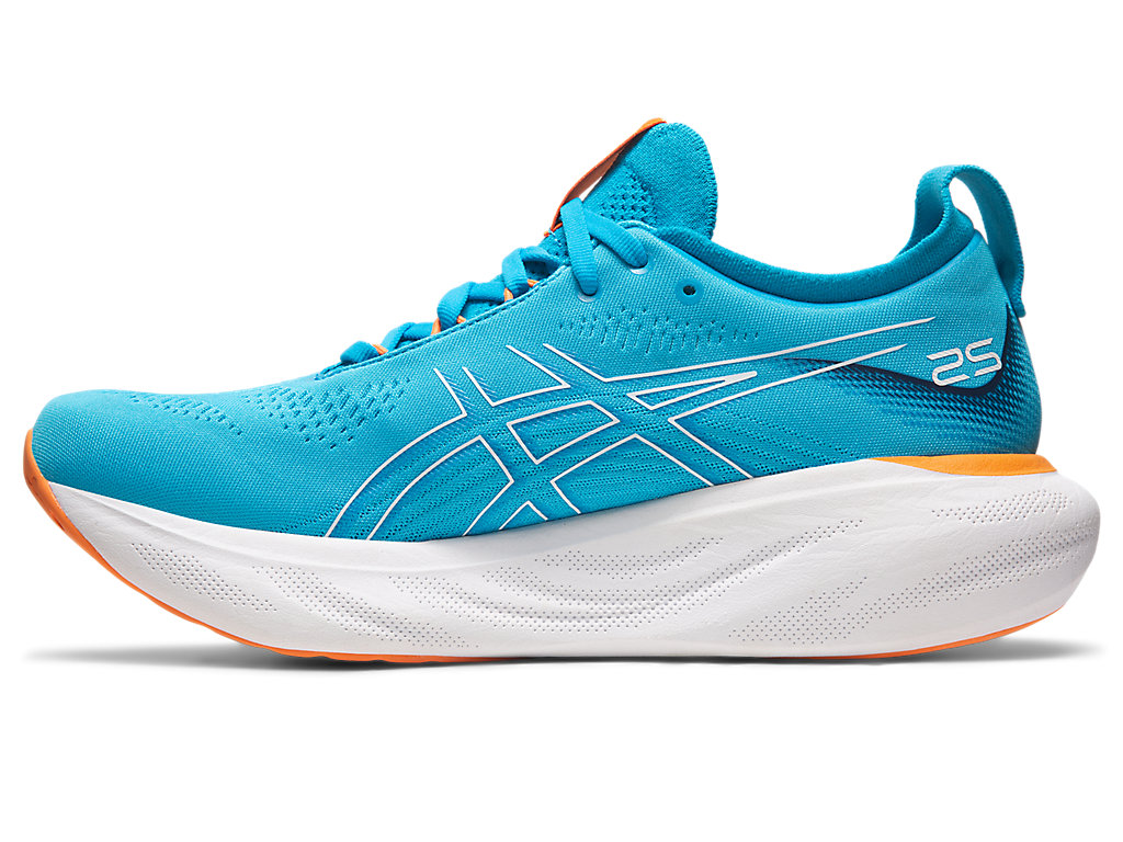 Asics Gel-Nimbus 25 Siroke Topanky Running Shoes Panske Modre Oranžové | 1469-AWCQS