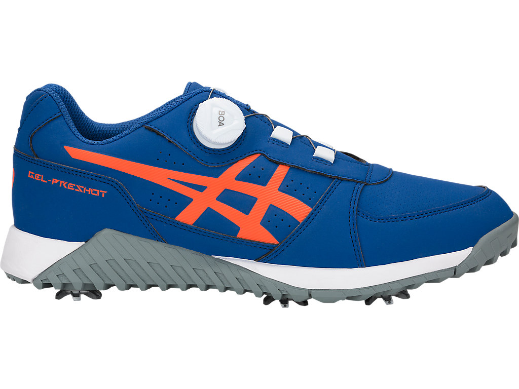 Asics Gel-Preshot Boa Golfove Topanky Panske Kráľovská Modrá Oranžové | 9758-VQIYU