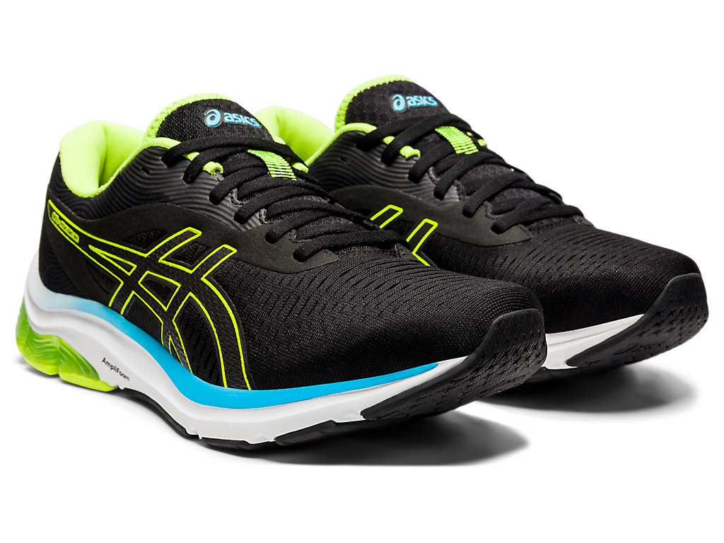 Asics Gel-Pulse 12 Vychadzkove Topanky Panske Čierne Zelene | 5230-ZUFVB