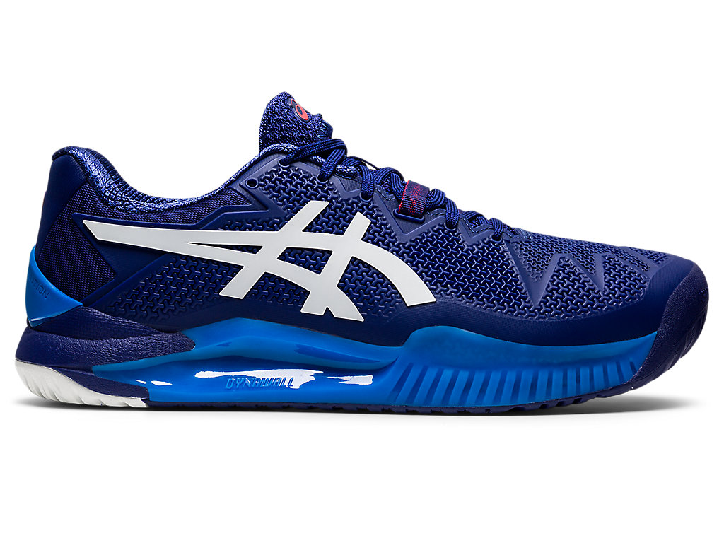 Asics Gel-Resolution 8 (2E) Tenisove Tenisky Panske Modre Biele | 9653-SUZBJ