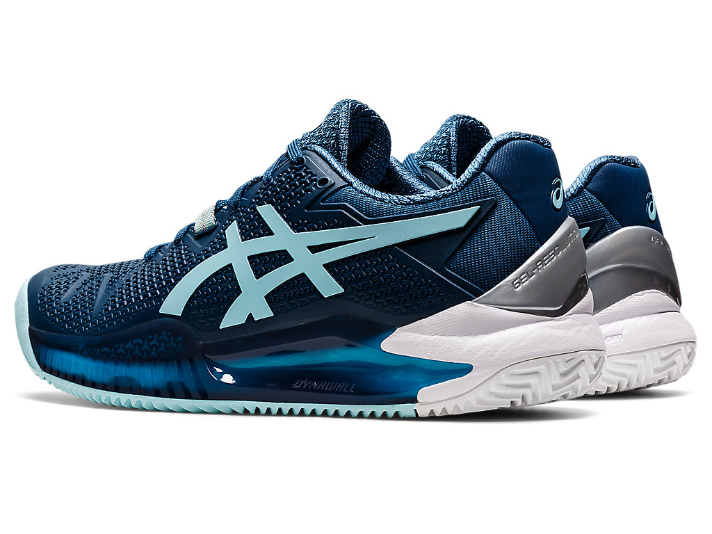 Asics Gel-Resolution 8 Clay Tenisove Tenisky Damske Svetlo Indigo Modre | 4780-NECJB