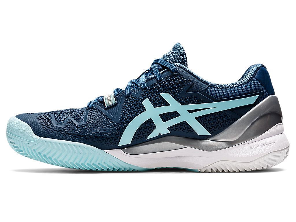 Asics Gel-Resolution 8 Clay Tenisove Tenisky Damske Svetlo Indigo Modre | 4780-NECJB