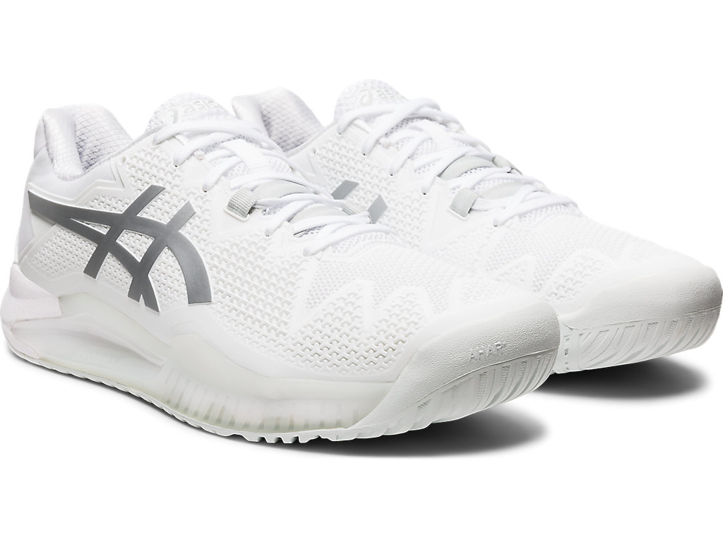 Asics Gel-Resolution 8 Tenisove Tenisky Panske Biele Strieborne | 1596-WPMXH