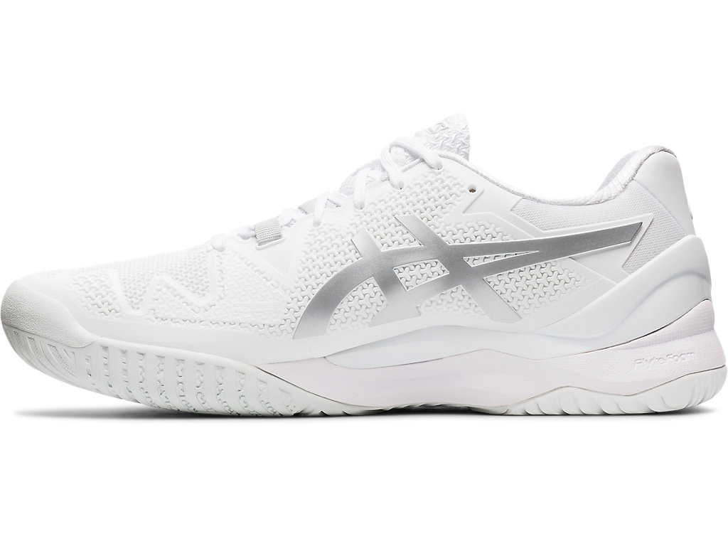 Asics Gel-Resolution 8 Tenisove Tenisky Panske Biele Strieborne | 1596-WPMXH