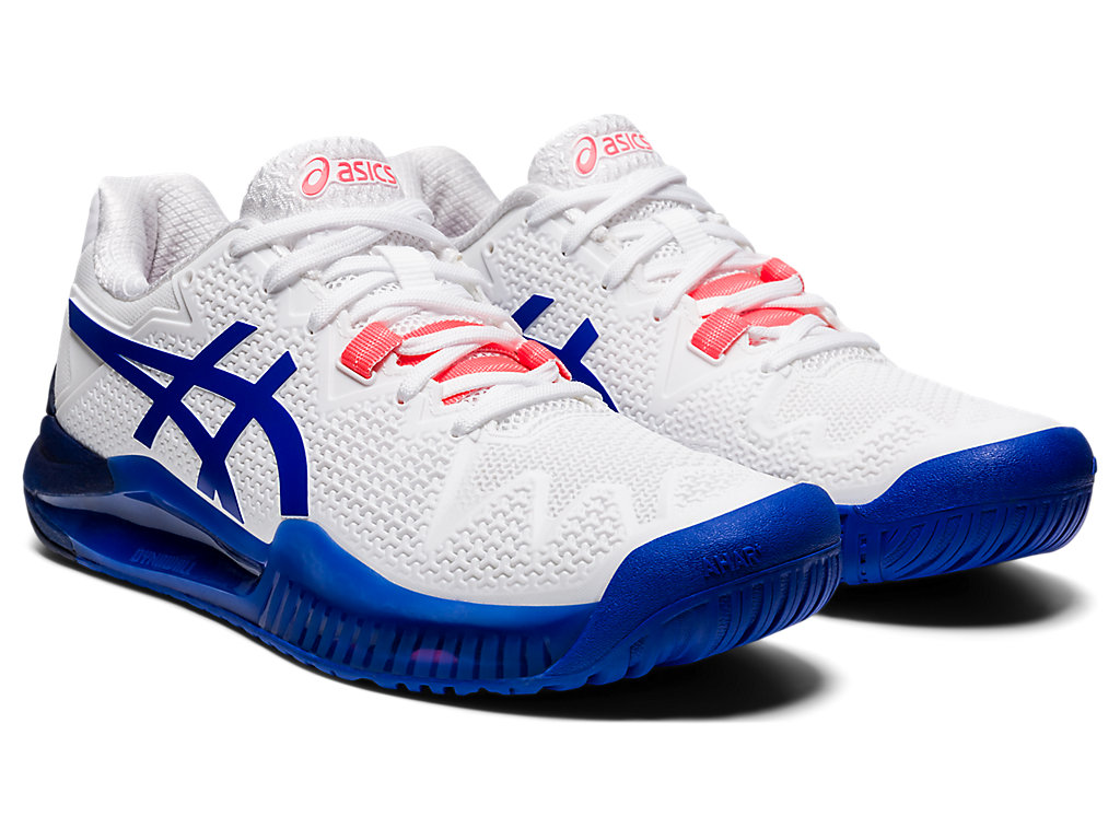 Asics Gel-Resolution 8 Tenisove Tenisky Damske Biele Modre | 4831-BOQUG