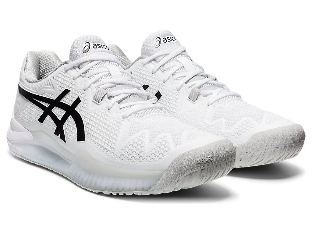 Asics Gel-Resolution 8 Tenisove Tenisky Panske Biele Čierne | 5624-JIFQG