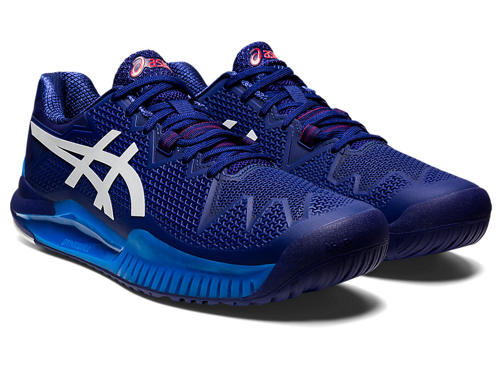 Asics Gel-Resolution 8 Tenisove Tenisky Panske Modre Biele | 7351-XSKEA