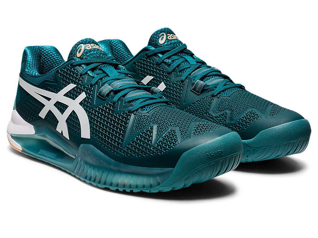 Asics Gel-Resolution 8 Tenisove Tenisky Panske Tmavo Zelene Biele | 8219-TIZWN