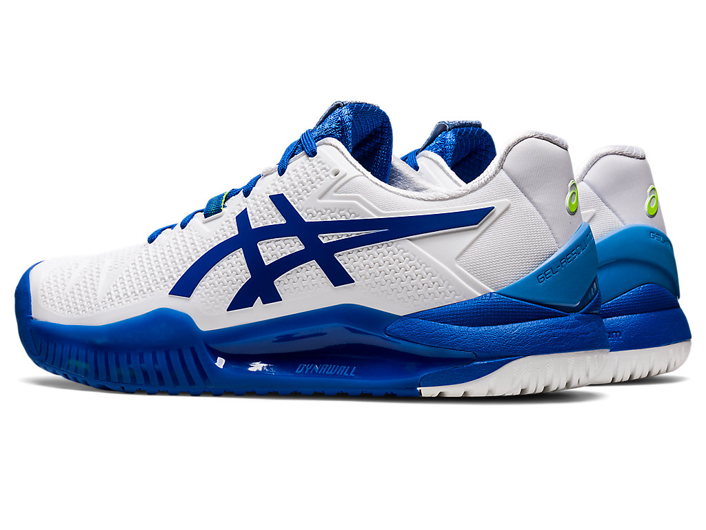 Asics Gel-Resolution 8 Tenisove Tenisky Panske Biele Modre | 8371-KDQPL