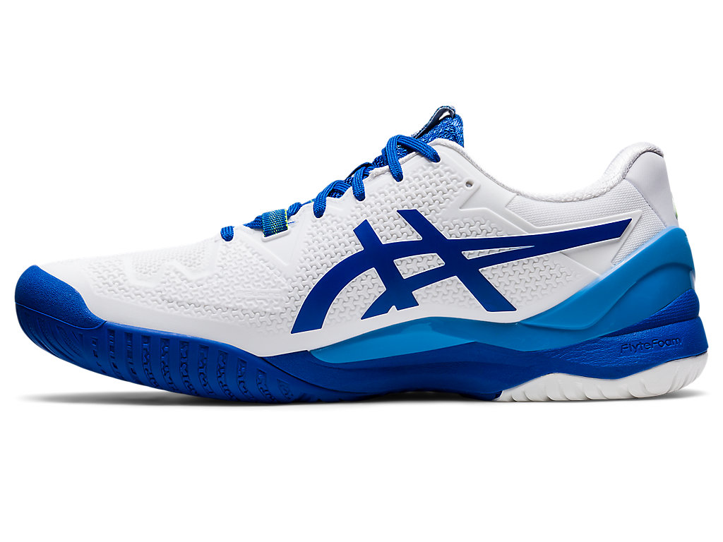 Asics Gel-Resolution 8 Tenisove Tenisky Panske Biele Modre | 8371-KDQPL