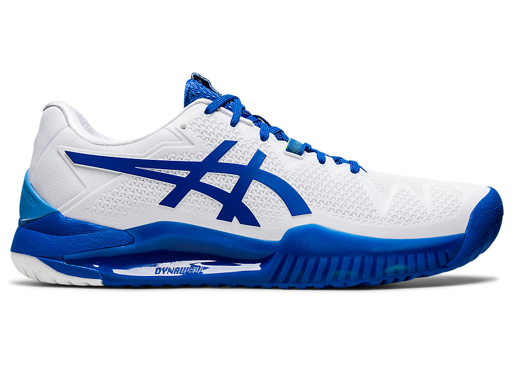 Asics Gel-Resolution 8 Tenisove Tenisky Panske Biele Modre | 8371-KDQPL