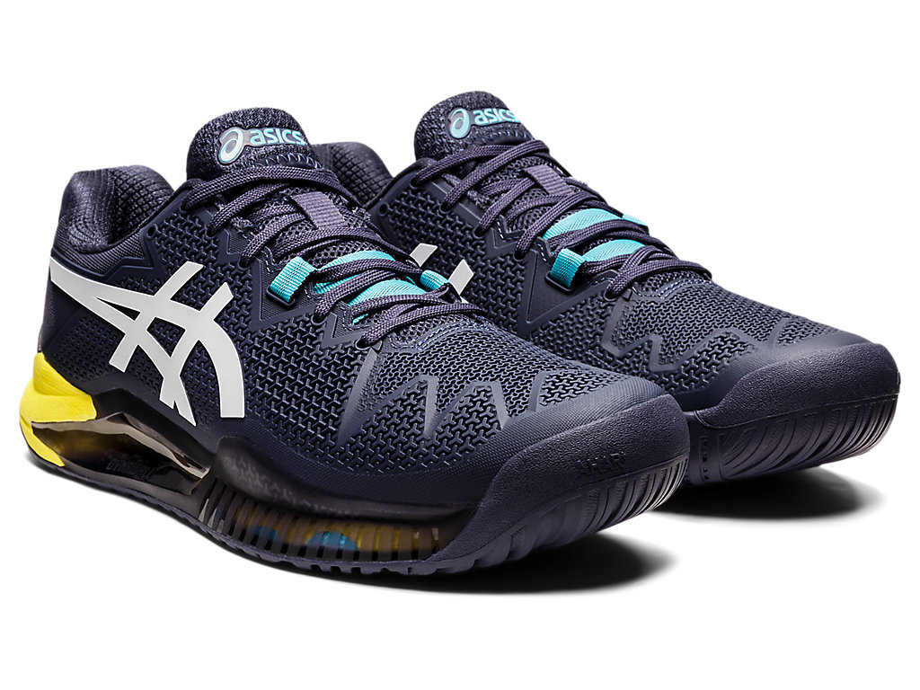 Asics Gel-Resolution 8 Tenisove Tenisky Panske Indigo Biele | 8701-TZWIU