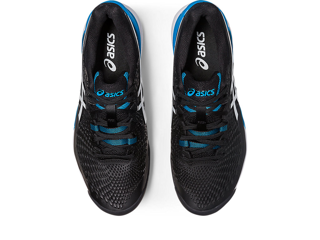 Asics Gel-Resolution 9 Oc Siroke Topanky Tenisove Tenisky Panske Čierne Biele | 1670-OKMUA