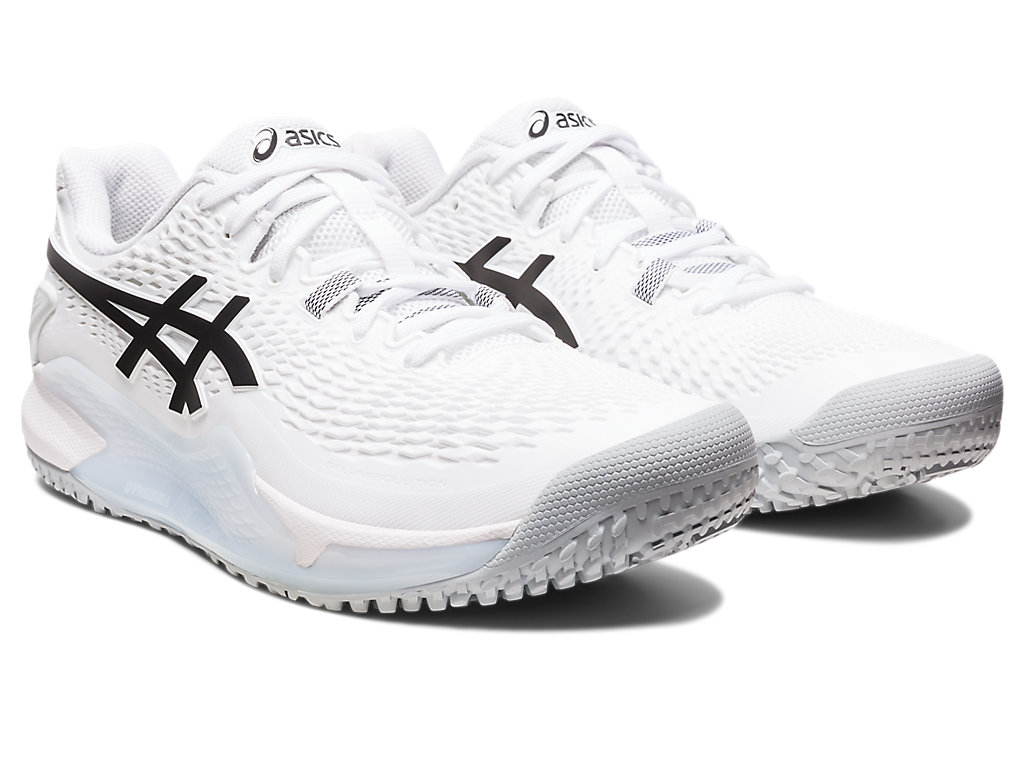 Asics Gel-Resolution 9 Oc Tenisove Tenisky Panske Biele Čierne | 4137-HLFDX