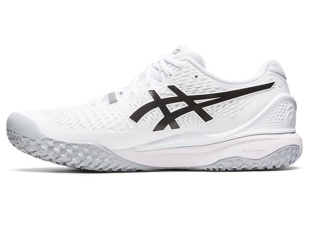 Asics Gel-Resolution 9 Oc Tenisove Tenisky Panske Biele Čierne | 4137-HLFDX