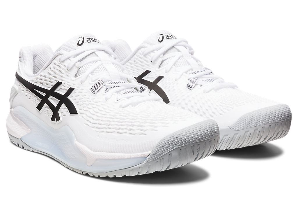 Asics Gel-Resolution 9 Tenisove Tenisky Panske Biele Čierne | 6507-DPCLF