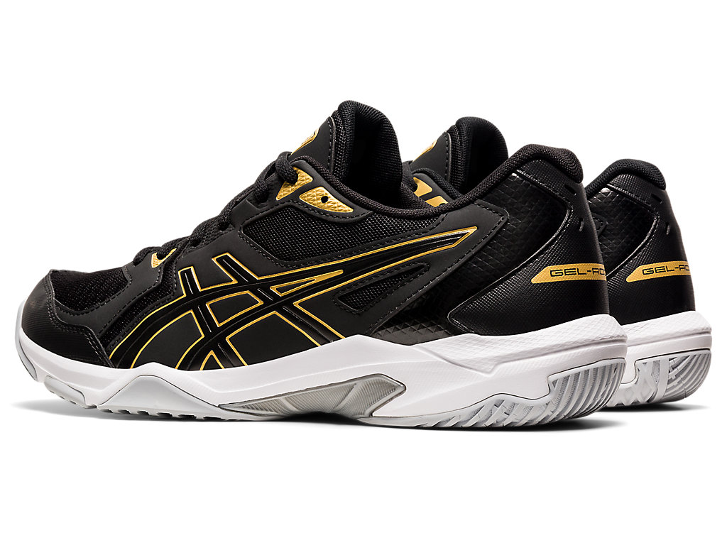 Asics Gel-Rocket 10 Halove Tenisky Panske Čierne Zlate | 0437-WFHUG