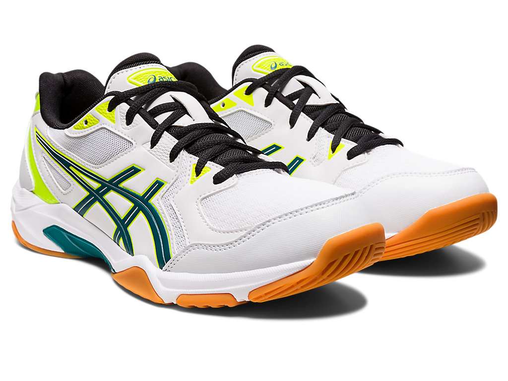 Asics Gel-Rocket 10 Tenisky Na Volejbal Panske Biele Tmavo Zelene | 6580-LMFQW