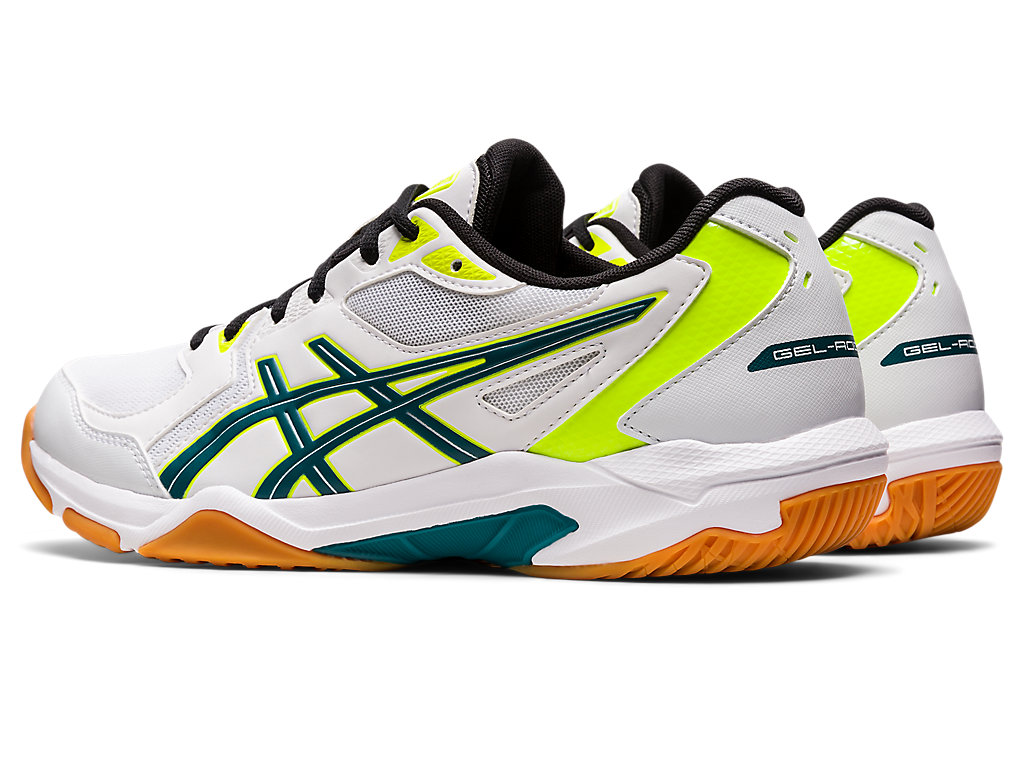 Asics Gel-Rocket 10 Tenisky Na Volejbal Panske Biele Tmavo Zelene | 6580-LMFQW