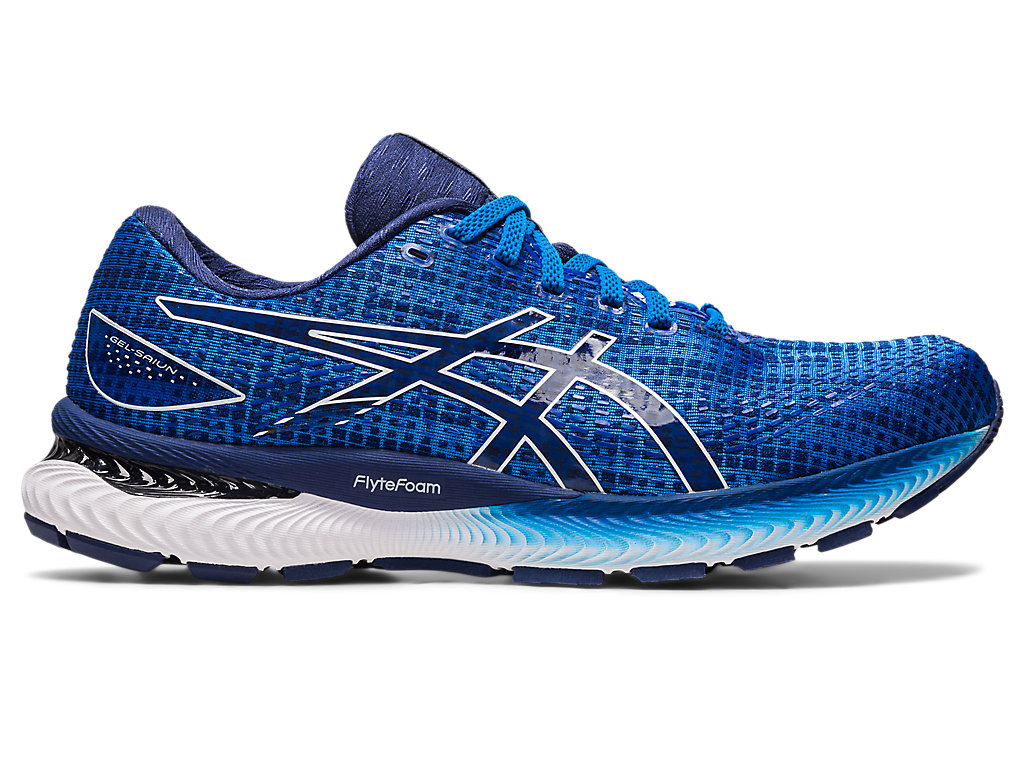 Asics Gel-Saiun Running Shoes Panske Modre Biele | 9168-LCDRI